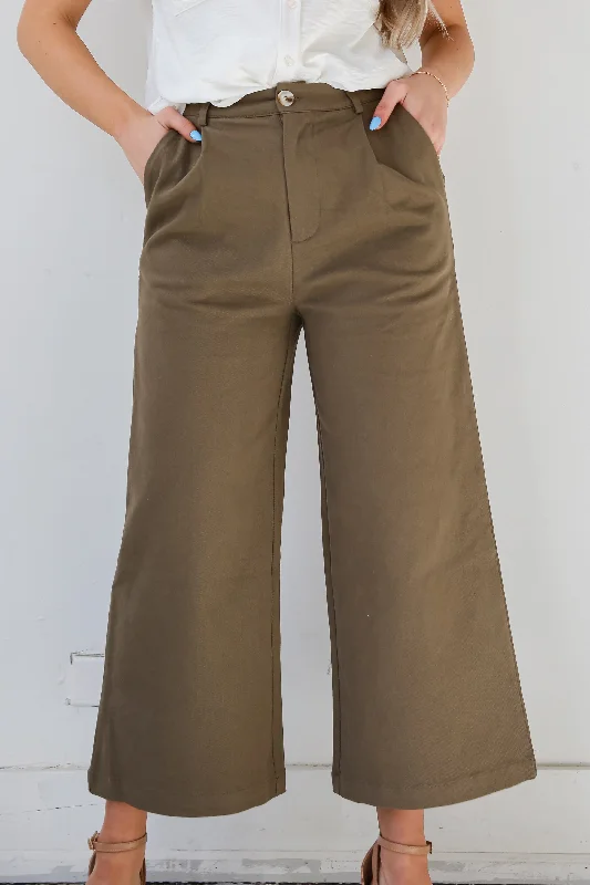 Women's Office Clothing Urban Elegance Deals FINAL SALE - Confident Direction Wide Leg Pants