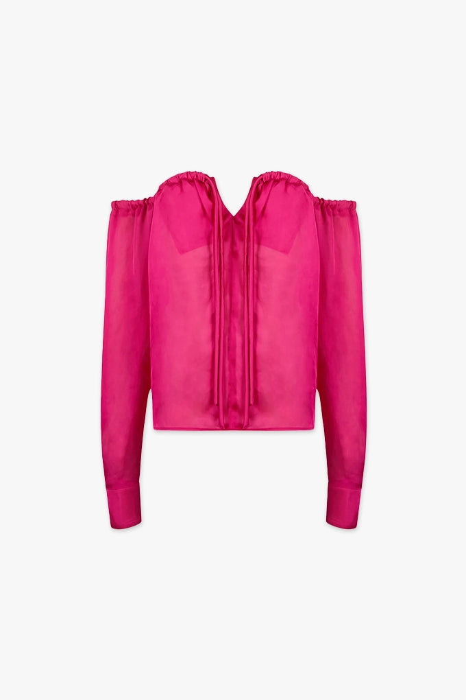 Timeless Women's Garments Spring Offer CAMILLA TOP | FUSCHIA