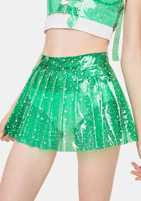 Women's Clothing For Everyday Wear Limited Stock, Big Discounts Envy Chasing Starlight Vinyl Skirt