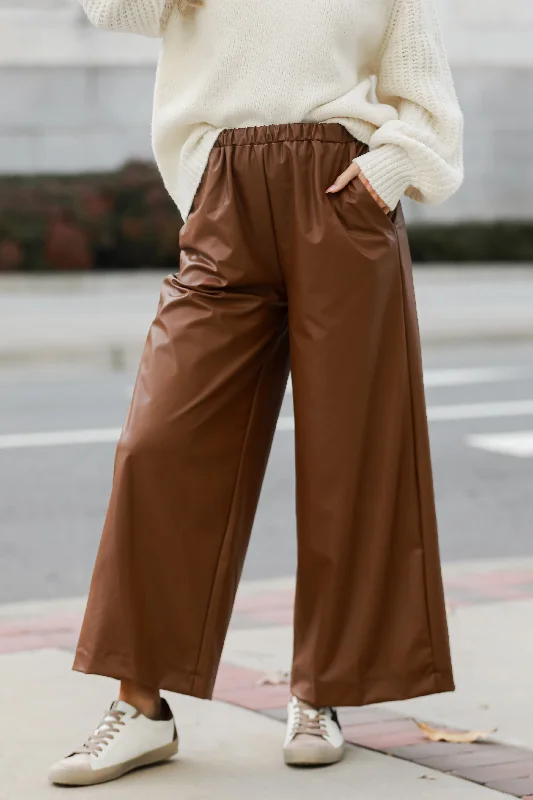 Modern Women's Attire Flash Sale, Don'T Miss FINAL SALE - Maximum Chic Camel Leather Pants