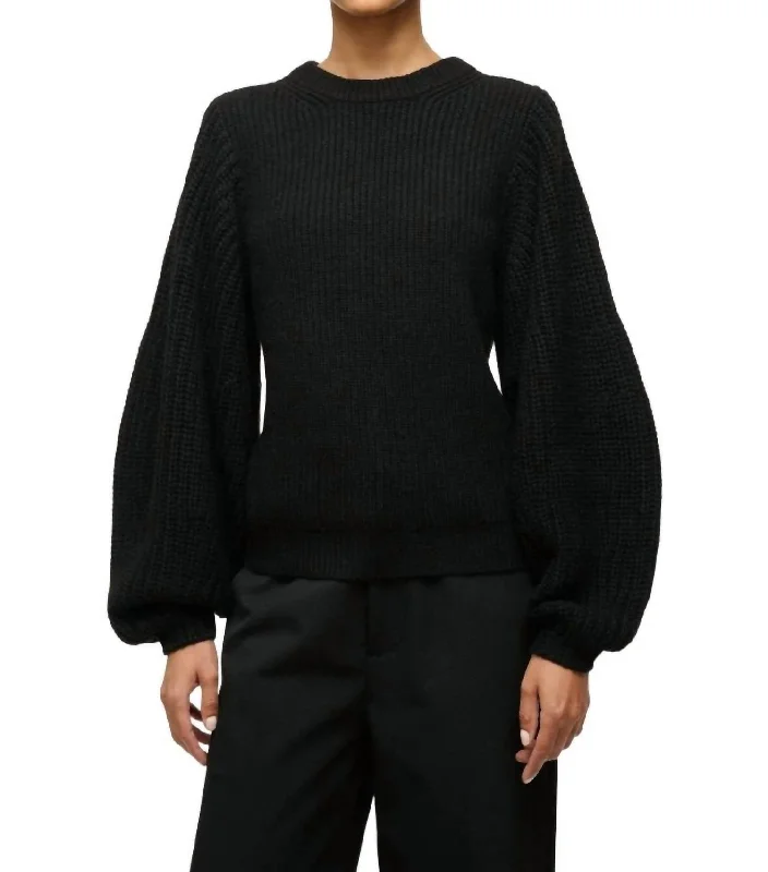 Women's Evening Apparel Limited Time Aura Sweater In Black