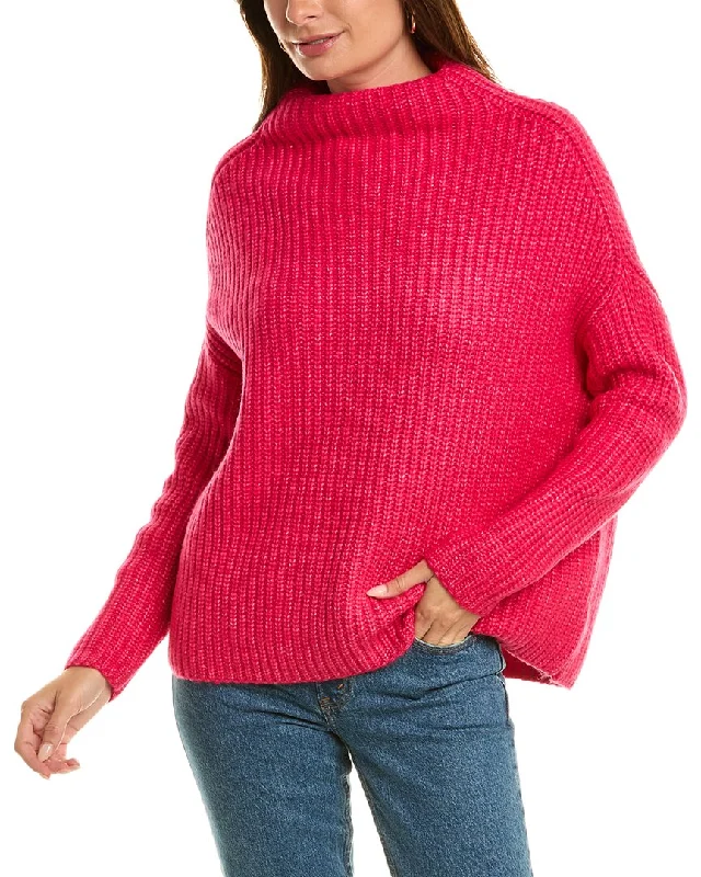 Women's High-Fashion Apparel Fashion Forward 525 America Luxe Chunky Shaker Rib Pullover