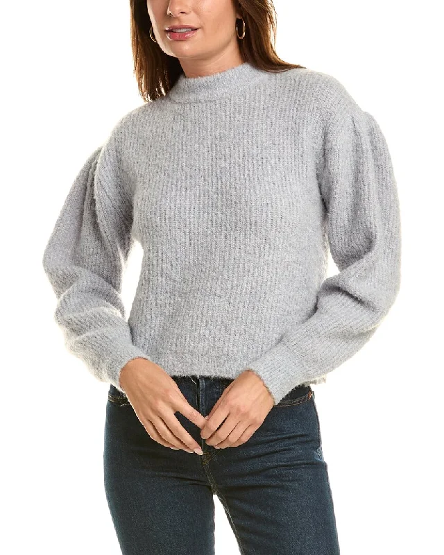 Women's Casual Garments Timeless Style Promotions 525 America Boucle Puff Sleeve Pullover