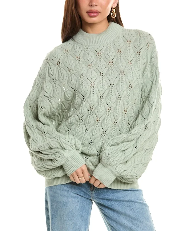 Charming Women's Holiday Apparel New Season Fashion Preview Sale Maronie Pointelle Sweater