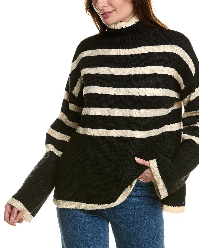 Affordable Luxury Women's Apparel Sustainable Fashion Extravaganza Lea & Viola Turtleneck Sweater