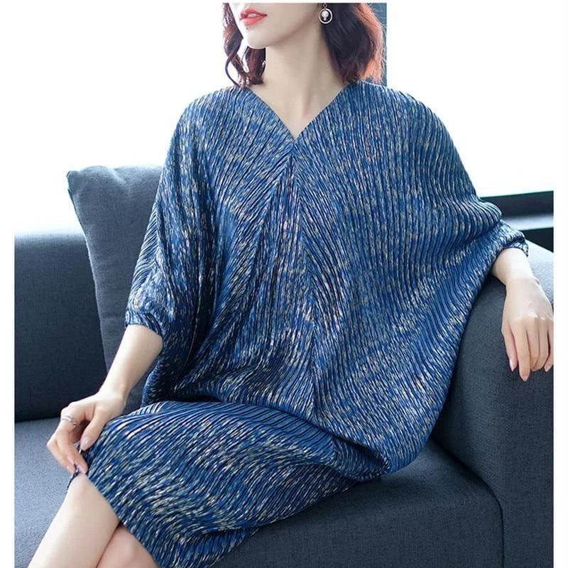 Women's Evening Apparel Flirty Fashion Discounts Fashion Pleated Midi Sweater Dress