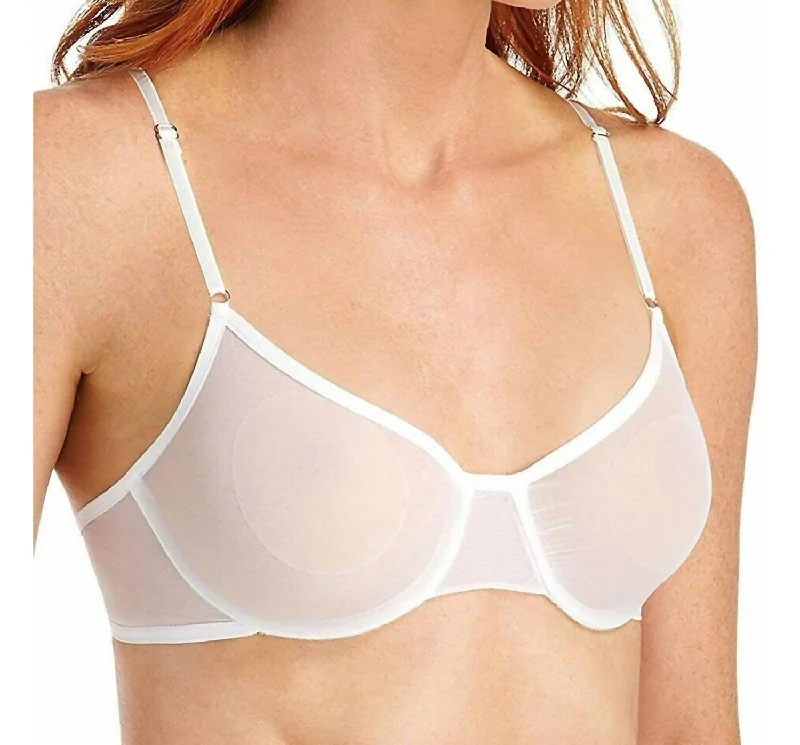 Elegant Clothing For Women Find Your Unique Flair Whisper Underwire Bra In White