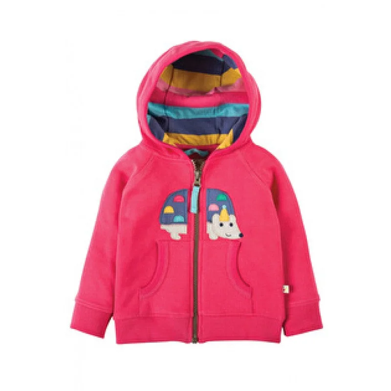 Stylish Women's Apparel Frugi Organic Cotton Hayle Raspberry Hedgehog Print Hoody