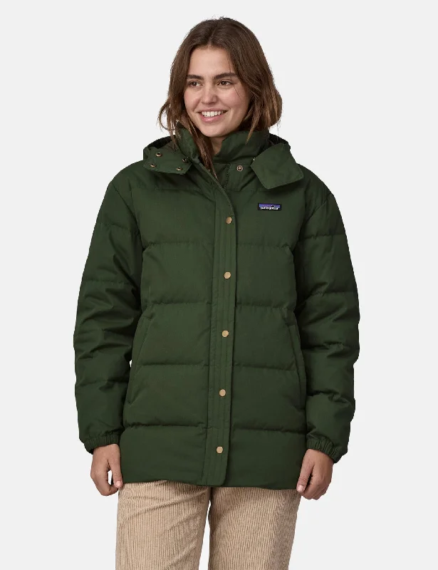 Women's Clothing Apparel Patagonia Women's Cotton Down Parka - Torrey Pine Green