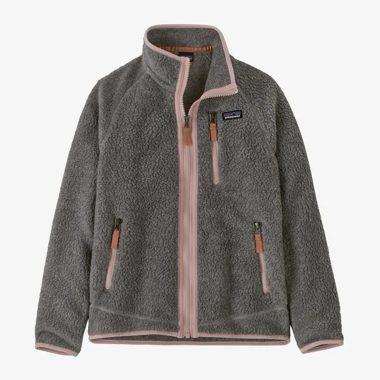 Women's Evening Wear Outfit Patagonia Kids' Retro Pile Fleece Jacket - Salt Grey