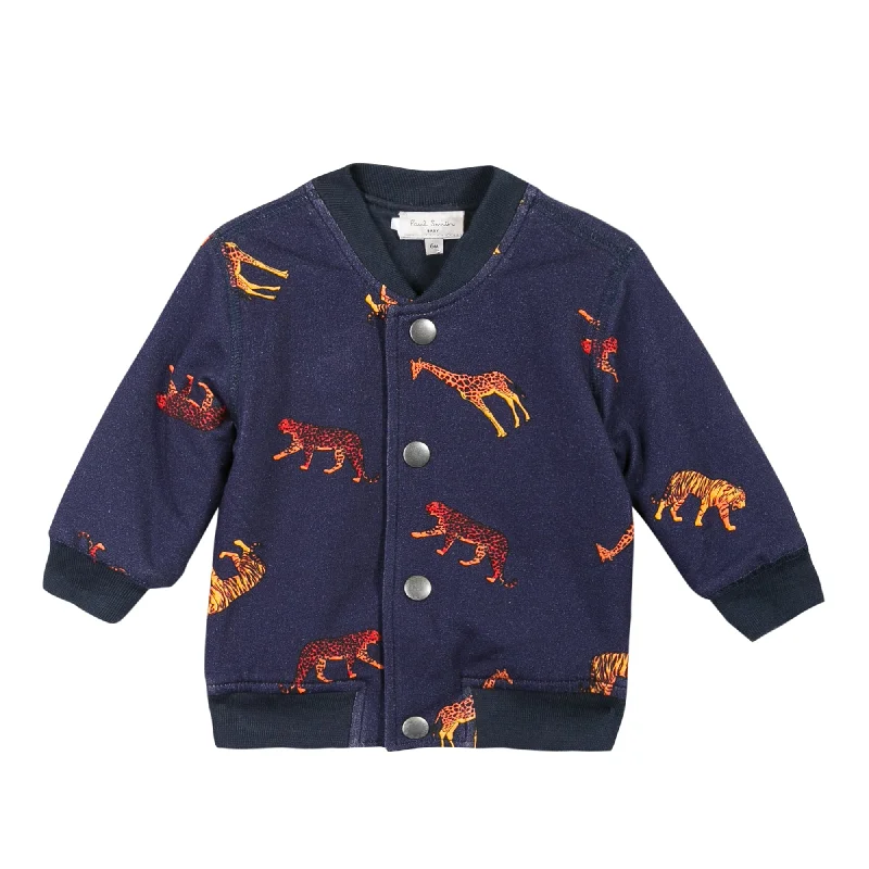 Women's Casual Wear Clothes Paul Smith Junior Baby Tiger Giraffe Bright Navy Jacket