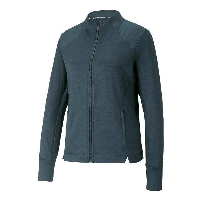 Women's Athletic Clothes Puma - Women's CLOUDSPUN Heather Full Zip Golf Jacket (537502 03)