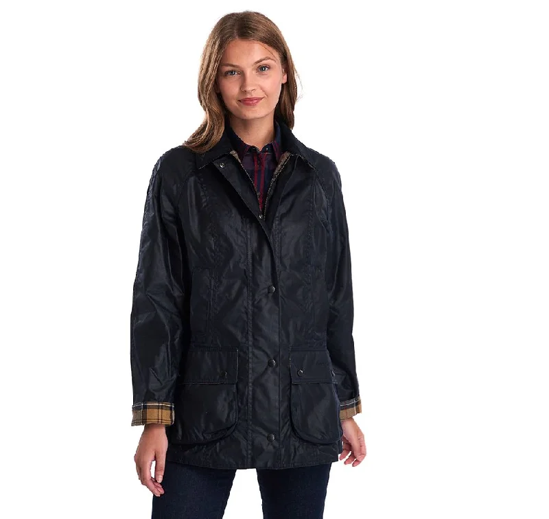 Women's Relaxed Outfit Barbour Beadnell Ladies Waxed Jacket