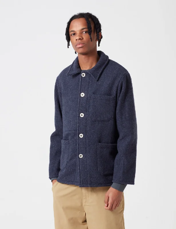 Women's Holiday Clothing Le Laboureur Wool Work Jacket - Navy