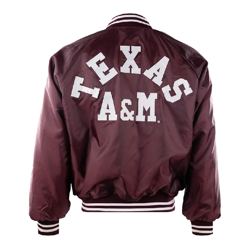 Women's Athleisure Apparel Texas A&M Varsity Bomber Jacket