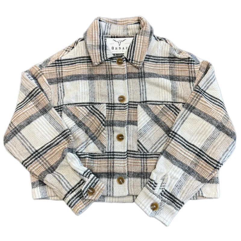 Women's Trendy Casual Outfit Plaid Button-Down Jacket