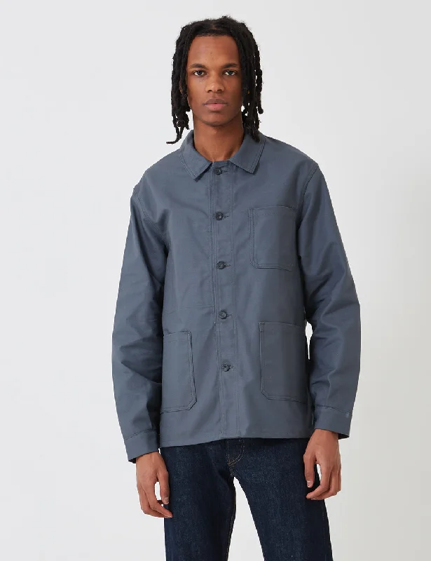 Huge Savings On Must-Have Clothing Le Laboureur Cotton Work Jacket - Charcoal Grey