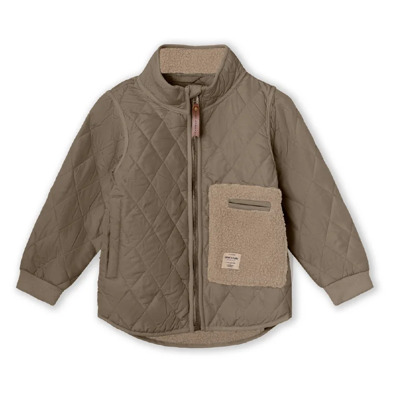 Women's Clothes And Apparel MINI A TURE Kids LOU Thermo Jacket in Morel Grey