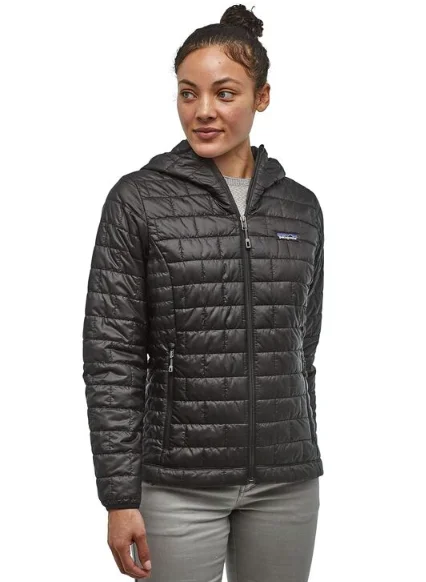 Trendy Athleisure Clothing For Women Patagonia Women's Nano Puff® Hoody - Black