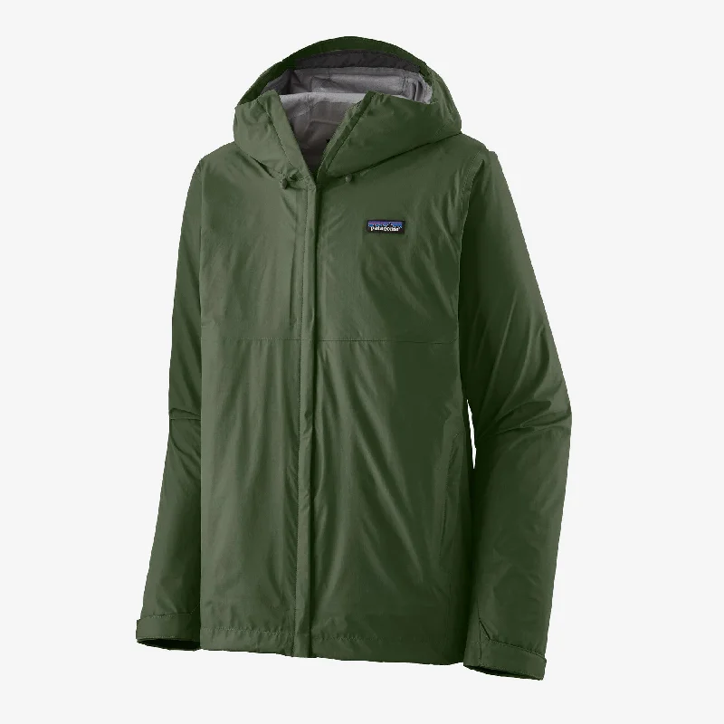 Women's Travel Outfit Set Patagonia Men's Torrentshell 3L Jacket -  Pine Needle Green