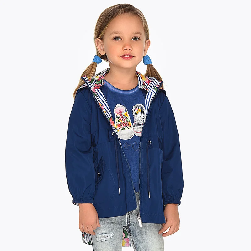 Your Favorite Fashion Pieces Now At Lower Prices Mayoral 3413-011 Kids Girl Reversible Parka Nautical Jacket