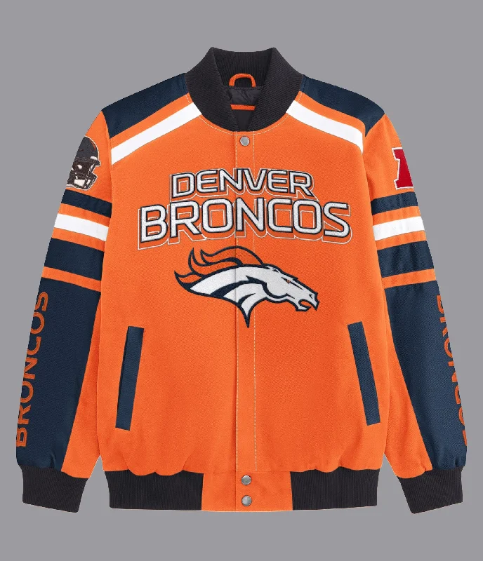 Formal Garments For Women Denver Broncos Power Forward Racing Jacket