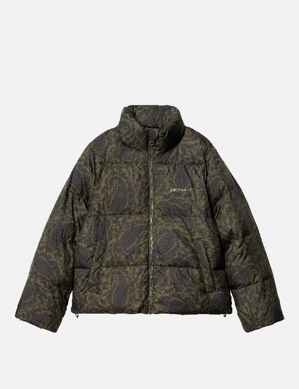 High-Quality Fashion At Discounted Prices – Shop Today Carhartt-WIP Womens Springfield Jacket (Paisley Print) - Plant Green