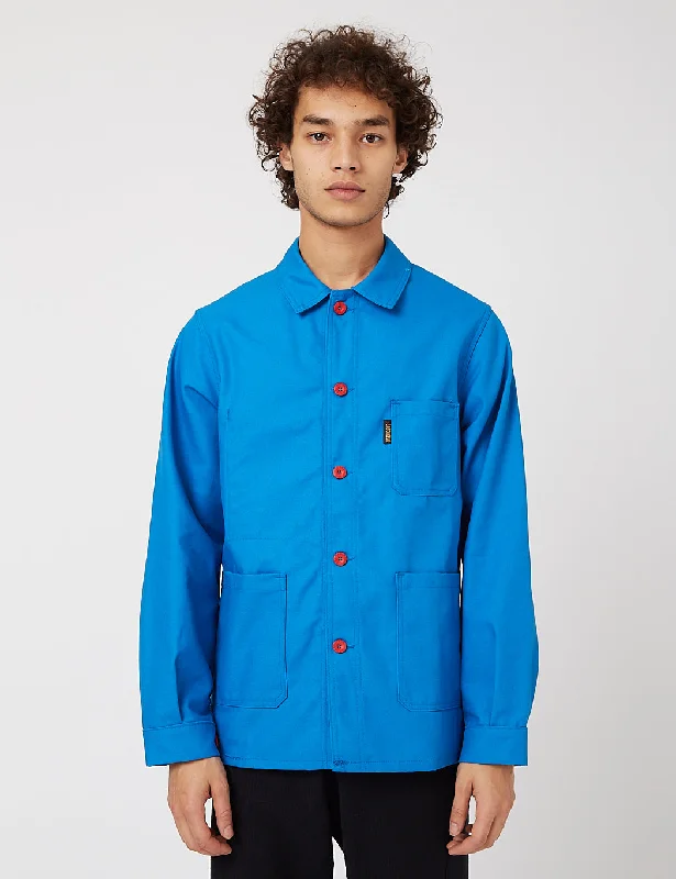 Refresh Your Wardrobe With Exclusive Discounts Le Laboureur Work Jacket (Cotton Drill) - Bugatti Blue/Red Buttons