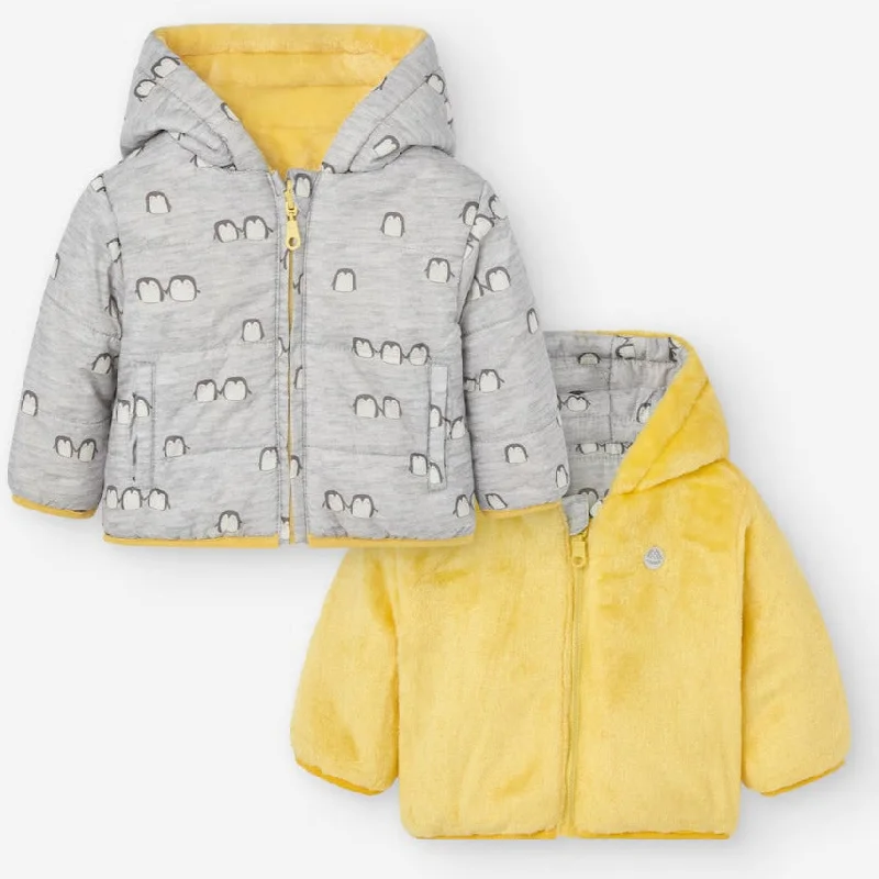 Women's Clothes And Apparel Sets Losan Kids Baby PENGUIN Puffer Ice Melange Jacket - Newborn