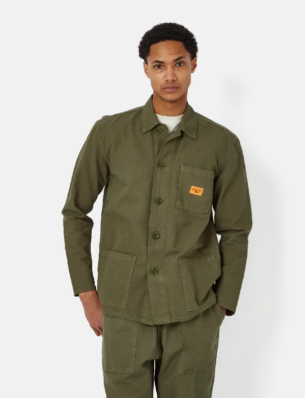 Women's Outerwear Garments Service Works Coverall Jacket (Canvas) - Olive Green