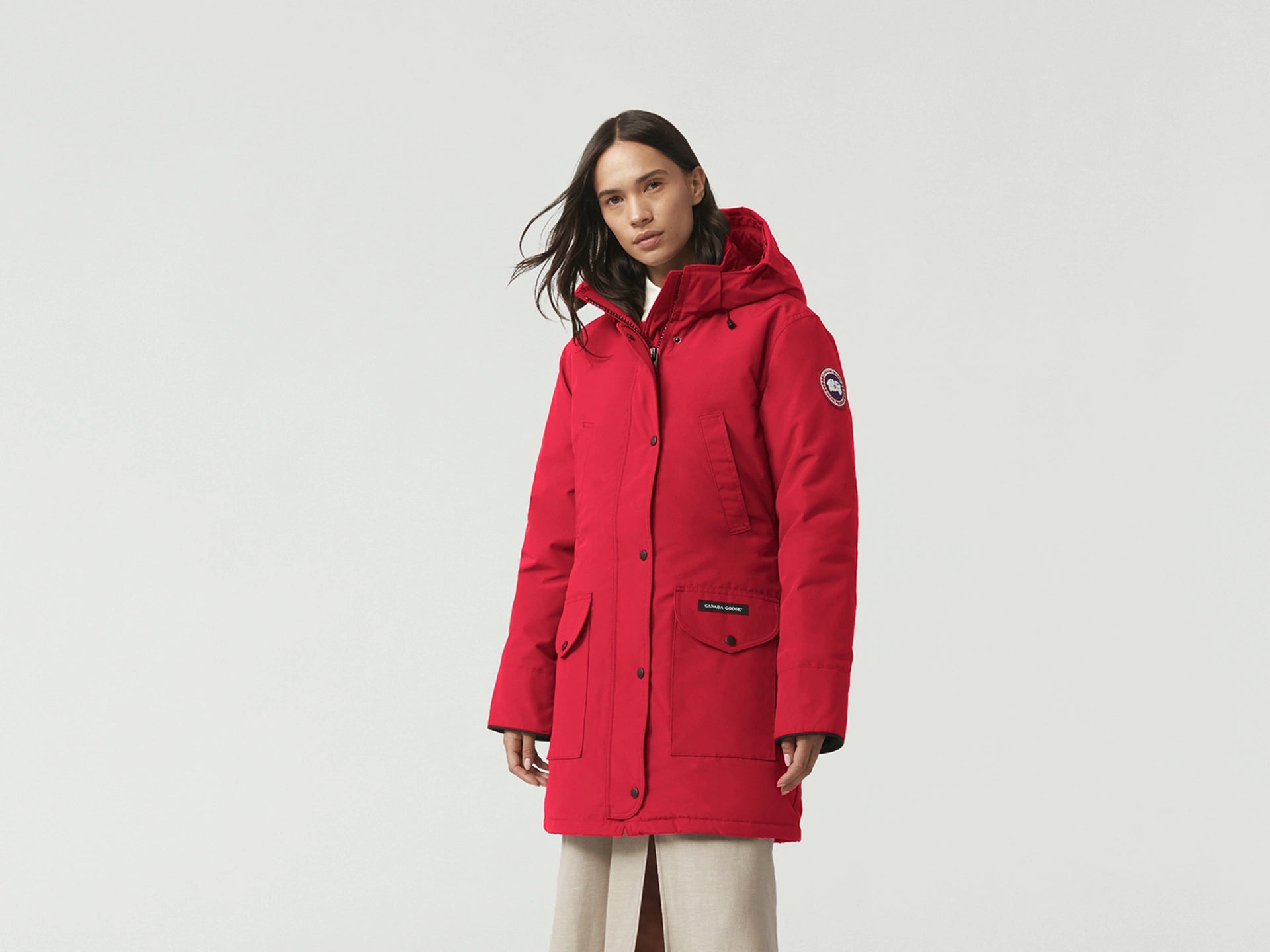 Women's Clothing For Outdoor Events Canada Goose Women's Trillum Parka - Red