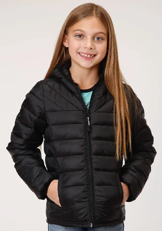 Shop Trendy And Timeless Outfits At Special Prices Roper Girls Kids Black Polyester Crushable Poly Filled Jacket