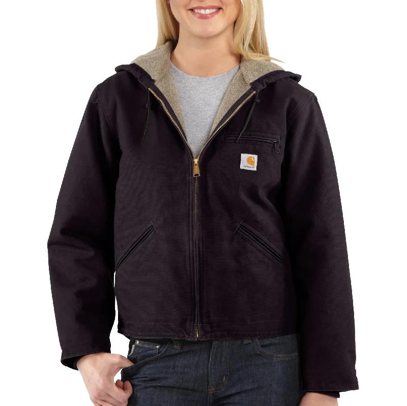 Women's Athletic Clothes 'Carhartt' Women's Sandstone Sierra Jacket -  Deep Wine