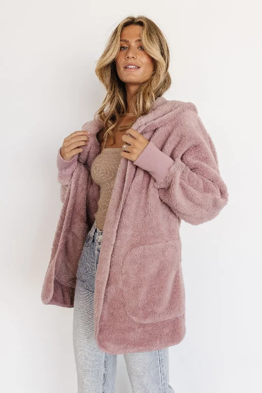 Women's Wardrobe Apparel Melrose Teddy Jacket | Dusty Lilac