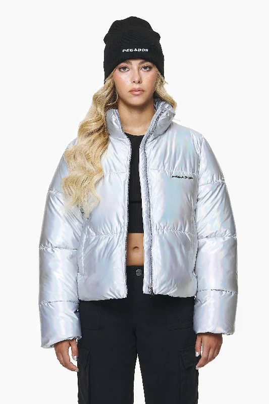 Women's Elegant Clothing Sets Sugar Future Puffer Jacket Chrome