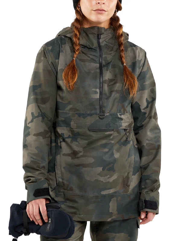 Comfortable Women's Apparel Ashfield Pullover Cloudwash Camo Jacket