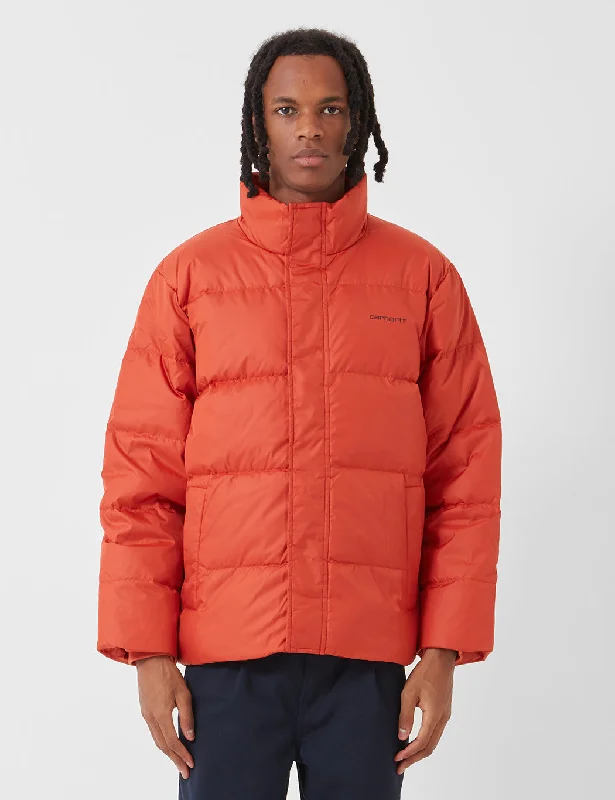 Elegant Clothing For Women Carhartt-WIP Deming Jacket (Down) - Brick Orange / Black