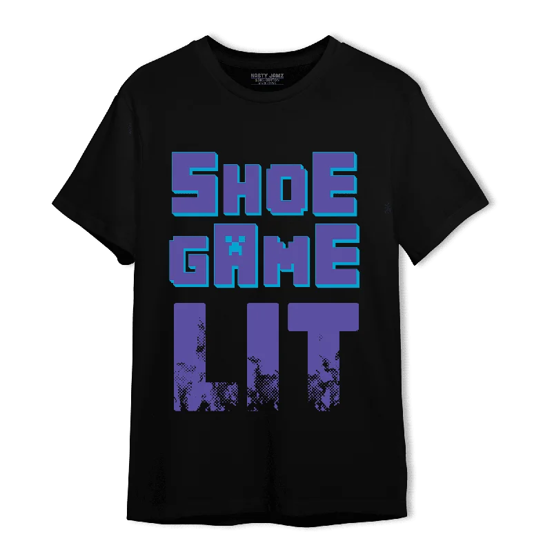 Gender-Neutral Trendy Clothing Styles Enjoy Discount NastyJamz Aqua 6s T-Shirt Match Shoe Game Lit