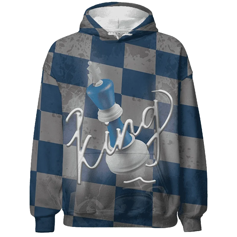 All-Season Unisex Clothing Collection Romantic Chic Deals NastyJamz Industrial Blue 4s Hoodie Match Black King All-Over Print