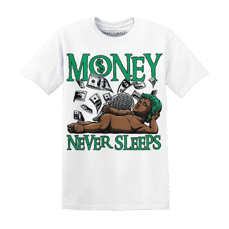 Gender-Neutral Trendy Clothing Styles Holiday Glam NastyJamz Lucky Green 5s T-Shirt Match Money Never Sleeps