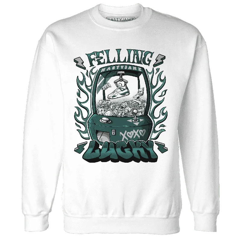 Elegant And Minimal Gender-Free Clothing Special Offers, Don't Miss NastyJamz Oxidized Green 4s Sweatshirt Match  Feeling Lucky