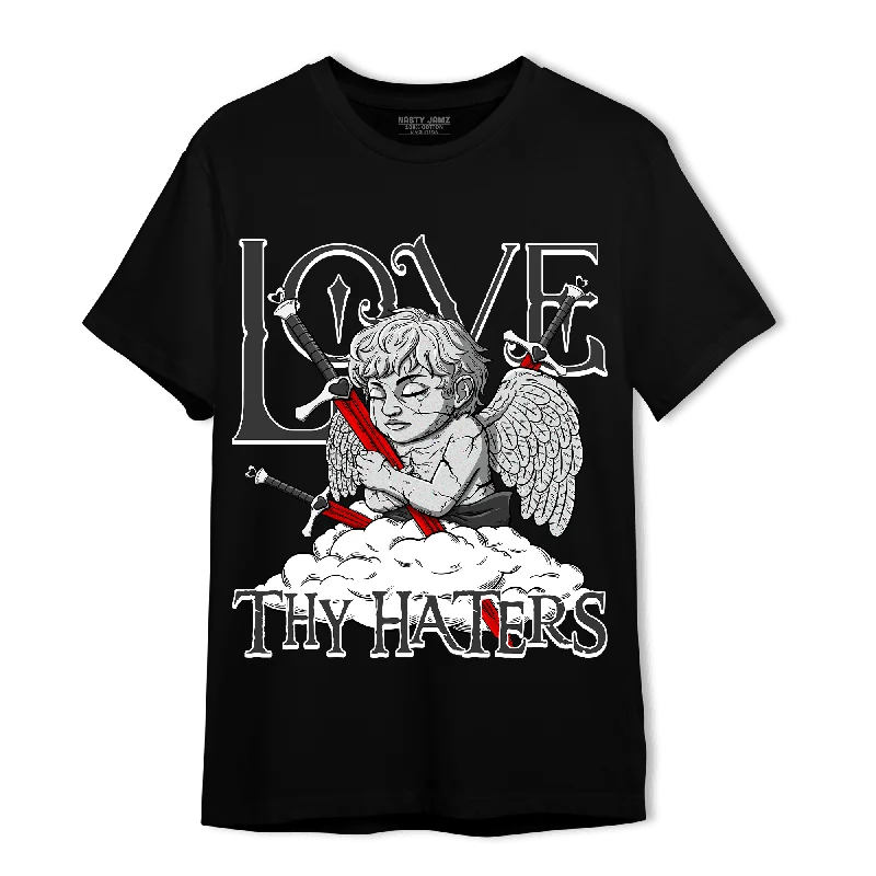 Classic And Timeless Unisex Style Bid Farewell To The Old Season NastyJamz Black White 14s T-Shirt Match Love Thy Haters Angel