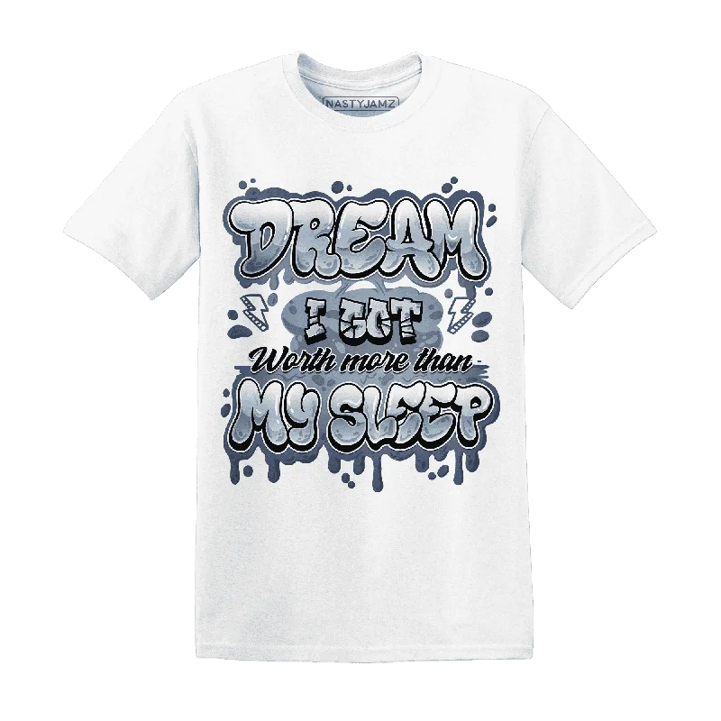 Minimalist Unisex Fashion Essentials Huge Discounts This Week NastyJamz Mid Diffused Blue Grey 1s T-Shirt Match Dream Over Rest