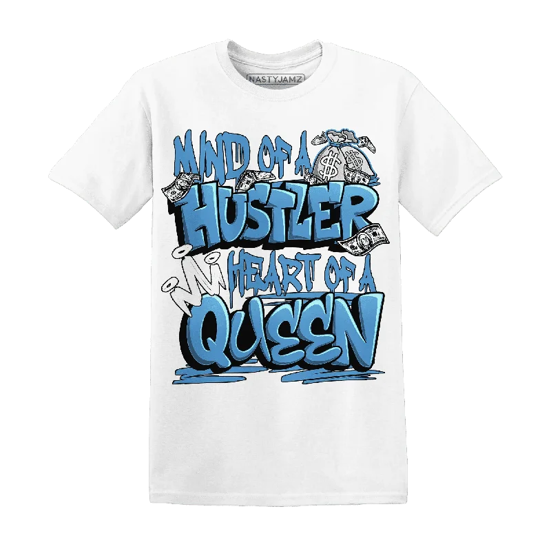 Trendy Unisex Luxury Casual Deals NastyJamz Carolina Blue Univercitii 17s T-Shirt Match Hustler Heart Queen