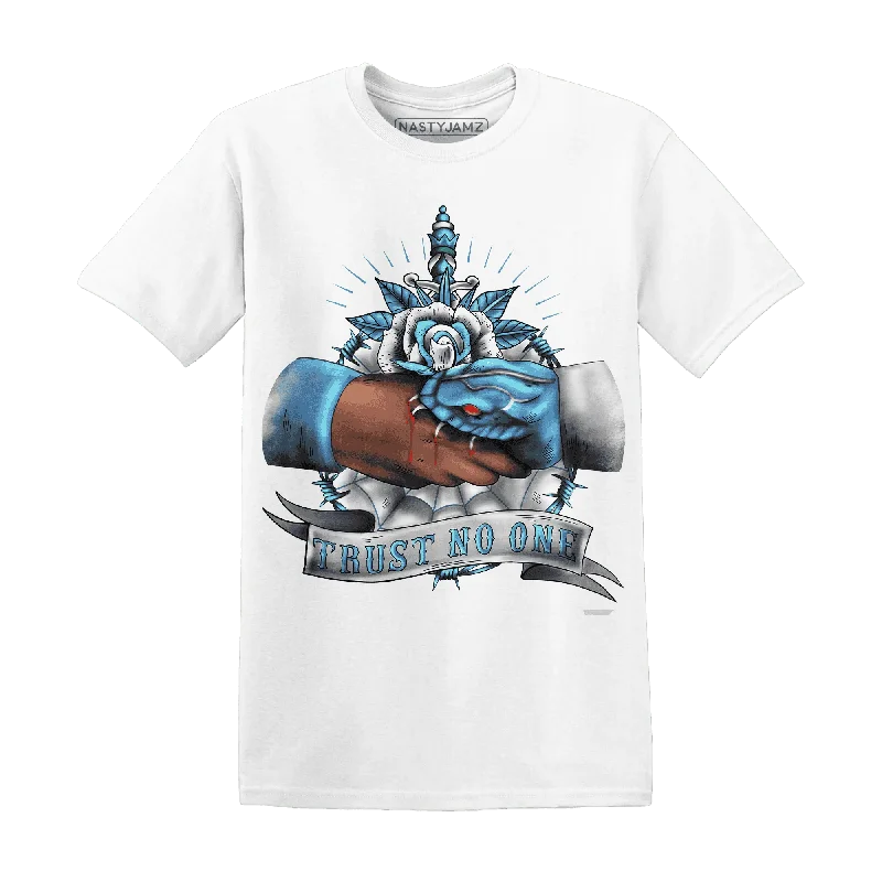 Soft And Breathable Unisex Loungewear Explore What'S New NastyJamz Carolina Blue Univercitii 17s T-Shirt Match Trust No One Old School