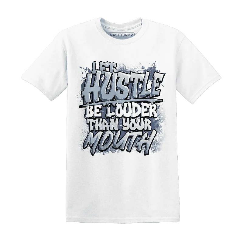 Soft And Breathable Unisex Loungewear Trendy Styles NastyJamz Mid Diffused Blue Grey 1s T-Shirt Match Hustle Louder