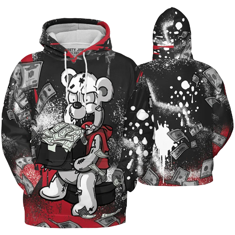 Relaxed-Fit Unisex Clothing Options Limited Time Deal NastyJamz Spizike Low Bred Hoodie Match Cash Money Splash Paint All-Over Print