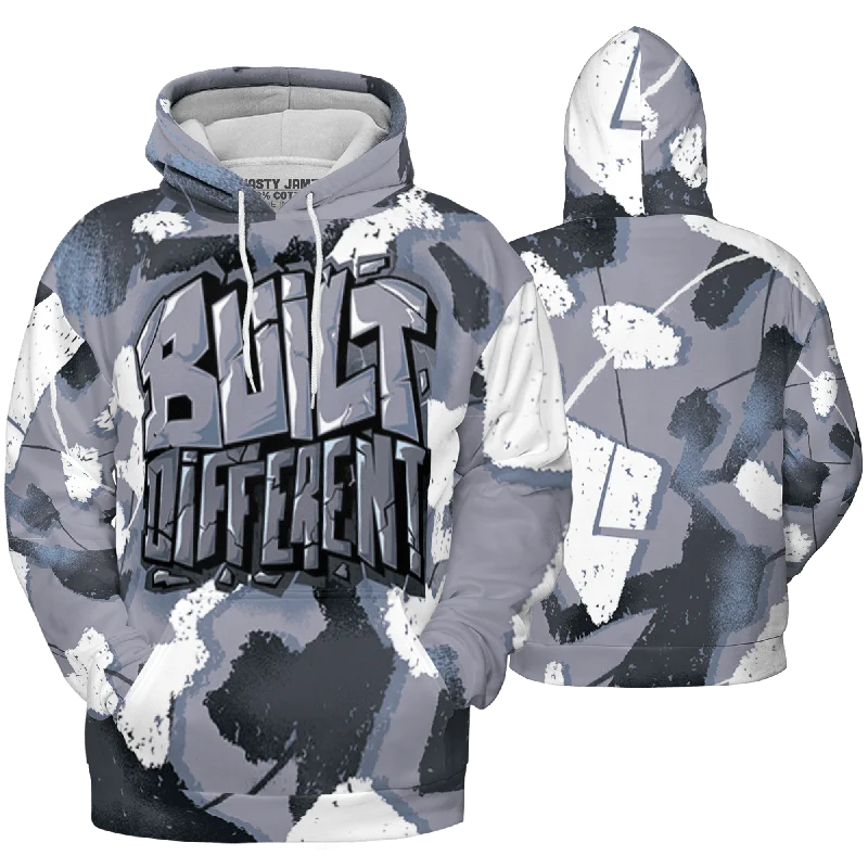 Fashion-Forward Gender-Neutral Outfit Ideas Seasonal Sale NastyJamz Stealth 14s Hoodie Match Built Different Broken All-Over Print