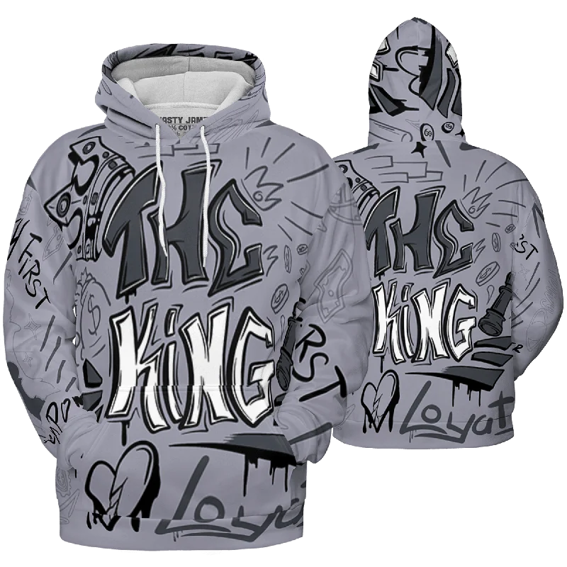 Gender-Neutral Clothing Styles Fashion Forward, Function First NastyJamz Stealth 14s Hoodie Match The King Graffiti All-Over Print